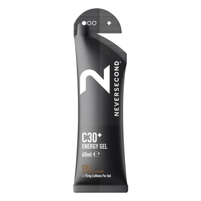 NeverSecond C30+ Energy Gel Cola - 12 Servings for Endurance Runners