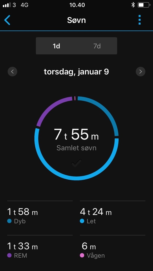 garmin connect statistik schlaf