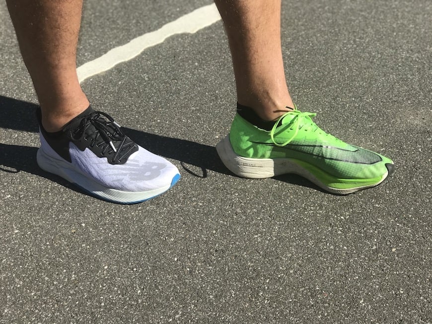 new balance fuelcell tc vs nike zoom fly 3