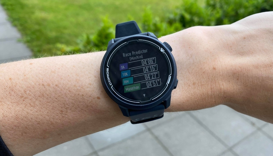 COROS Race predictor