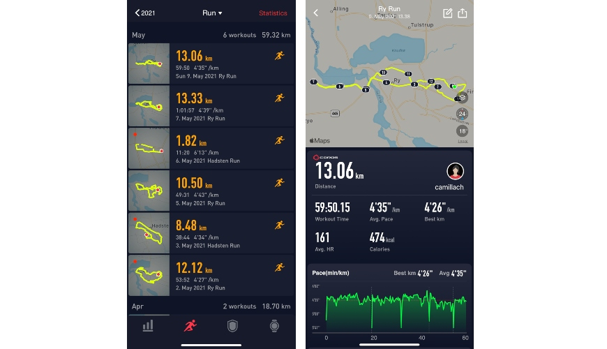 COROS Pace 2 app COROS Pace 2 app