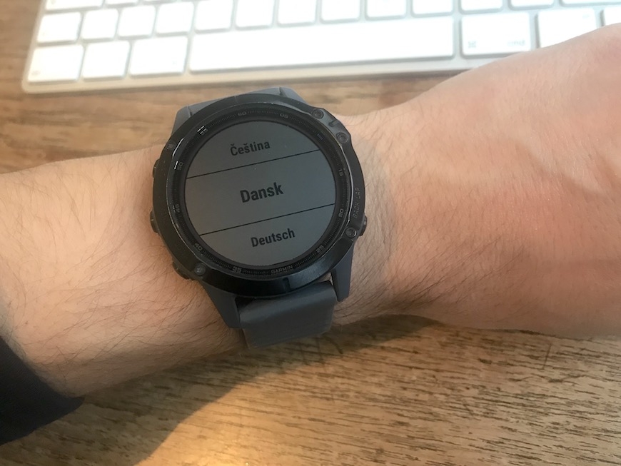 garmin fenix 6 pro solar dinamarquês