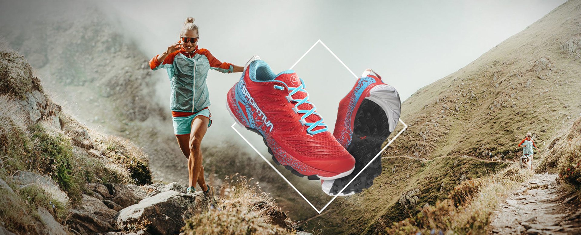 La Sportiva Lycan II Ws storm blue lagoon, chaussure de trail femme